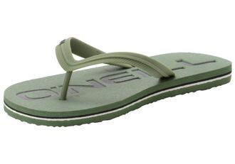O'Neill Zehentrenner ONEILL PROFILE LOGO SANDALS MEN, Herren, Gr. 40, gr&uuml;n (oilgr&uuml;n), Synthetik, Schuhe Zehentrenner