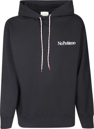 Aries Mini Problemo Hoodie - Heren - Hoodies - Zwart - S - Katoen - Hoodies & sweatvesten