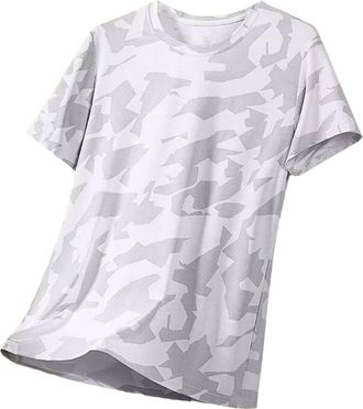 Generic My Orders Deal of The Day Men Summer Clothes Short Sleeve T Shirt Mens Summer Thin Loose Large Size Mesh Breathable Quick Drying Half Sleeve Sports Ma