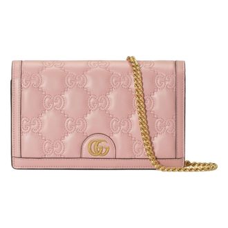 Gucci (WMNS) Gucci GG Matelass Chain Wallet Light Pink 723787-UM8IG-5909