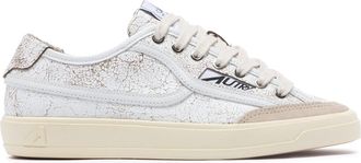 Autry Windscape Low Man Cracked Leather Low-Top Sneakers