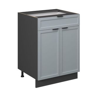 Vicco Mueble Bajo De Cocina Fame-line, Azul Claro-gris, 60 Cm Con Caj&oacute;n, Sin Encimera Vicco