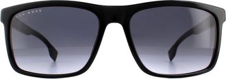HUGO BOSS Rectangle Black Grey Sunglasses