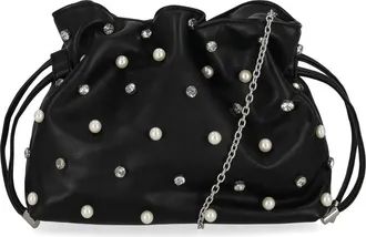 Jessica McClintock Luca Studded Drawstring Big in Black at Nordstrom Rack