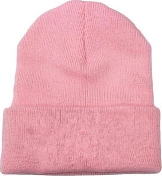 Generic Beanie Hats for Women Slouch Knit Beanie Hat Hats for Women UK Womens Winter Woolly Ladies Warm and Comfortable Casual Wear Pink