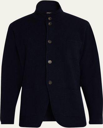 Kiton Mens Cashmere Knit Spagna Jacket