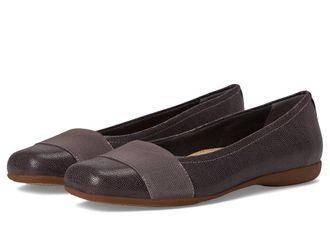 Trotters Samantha Womens Slip on Shoes Grey Lizard : 10.5 WW (EE)