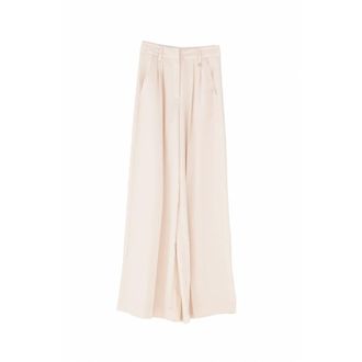 Fracomina Wide Trousers, female, Beige, Size: XL Wide Trousers