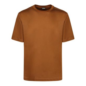Ermenegildo Zegna Heren, Tops, Bruin, Maat: M Katoen
