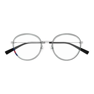 Gucci Round Metal Frame Eyeglasses - Silver