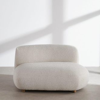 Maisons du monde Sill&oacute;n tela rizada beige