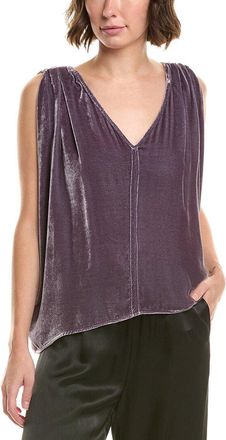 Velvet Adelle Velvet Silk-Blend Top