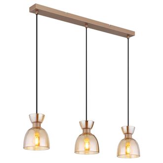 Globo Lighting Globo - L&aacute;mpara Colgante - Massey - Marr&oacute;n - Vidrio - Gran