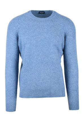 Drumohr Wool Crew Neck Pullover - Light Blue