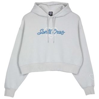Santa Cruz Love Script Front Hood Pullover f&uuml;r Damen | grau