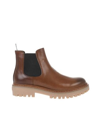 Prada Brown Leather Chelsea Boots