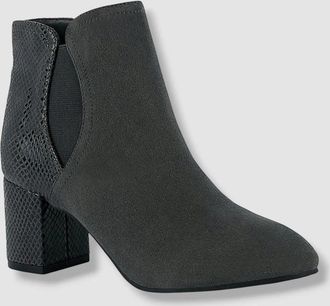 Karen Scott Ivynaa Boots Womens Gray Faux Suede Ankle Bootie LION181