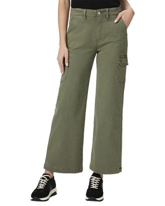 Paige Paige Carly Cargo Vintage Ivy Green Wide Leg Jean