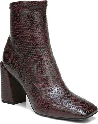 Franco Sarto Harmond Square Toe Boot in Burgundy Faux Leather at Nordstrom, Size 8