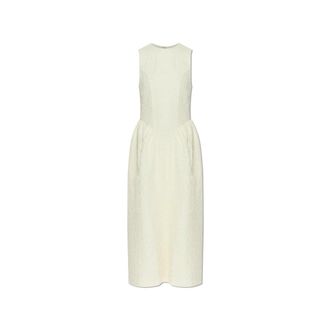 Rotate ROTATE Birger Christensen, Maxi Dresses, female, Yellow, Size: XS Floral Motif Dress