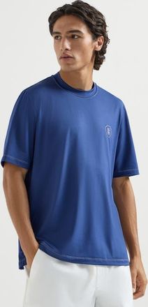 Brunello Cucinelli Crew-neck T-shirt in Avio Blue at Nordstrom, Size Xxx-Large Eu