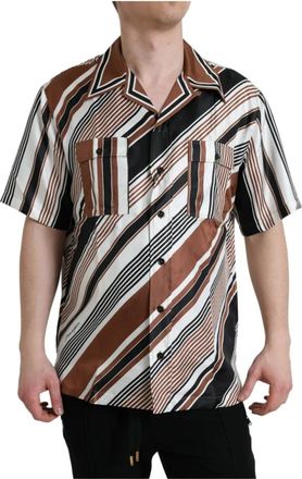 Dolce & Gabbana Casual overhemd met knopen - Heren - Korte mouwen Overhemden - Veelkleurig - S - Overhemden