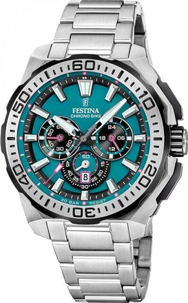 Festina F20724-6 Mens Chrono Bike Watch - Silver - One Size