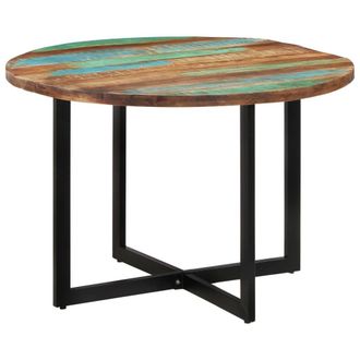 Berkfield Home Dining Table 110x75 cm Solid Wood Reclaimed