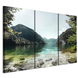 OEM Cuadro Sobre Lienzo Italiano De 90 X 60 Cm, Tr&iacute;ptico - Estilo Cl&aacute;sico - Naturaleza Cuadro Sobre Lienzo Italiano De 120 X 80 Cm, Tr&iacute;ptico - Estilo Cl&aacute;s