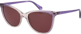 Polaroid Paarse Plastic Zonnebril