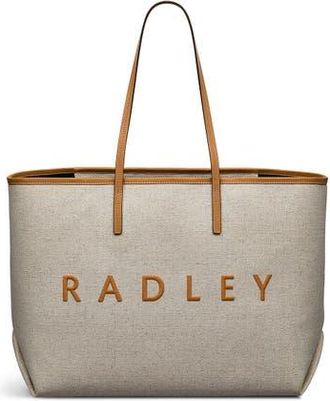 Radley London Sutherland Row Large Open Top Tote Bag in Saddle at Nordstrom