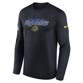 Nike Los Angeles Rams Rivalries Collection Sideline Legend Nike Mens Dri-FIT NFL Long-Sleeve T-Shirt in Blue | 02TJ4FA9X-X5L
