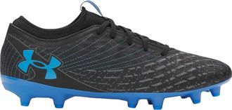 Under Armour Magnetico Select 5 voetbalschoenen voor heren, voor harde ondergrond (ZWART/BLAUW)