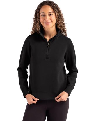 Cutter & Buck Roam Epic Versatility Recycled Womens Quarter Zip Pullover