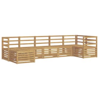 vidaXL Conjunto De Sof&aacute;s De Exterior 7 Pcs Blanco Vidaxl