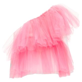 MOLLY GODDARD cascade tulle one shoulder top