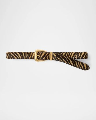 Veronica Beard Arch Ziger Calf Hair Belt