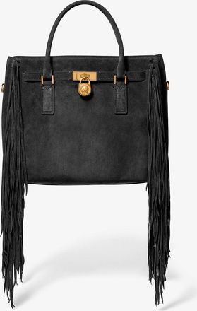 Michael Kors Hamilton Moderne Large Fringed Suede Satchel