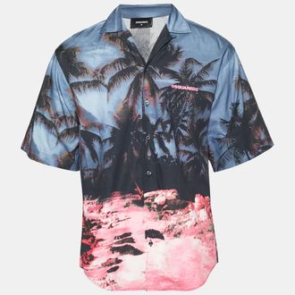 Dsquared2 D2 Multicolour Cotton Sunrise Bowling Shirt