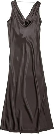 Acne Studios Midi-jurk met col - Bruin