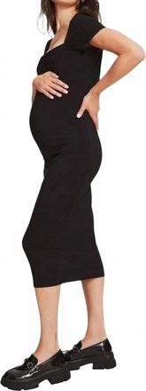 Hatch The Body Cap Sleeve Dress In Black