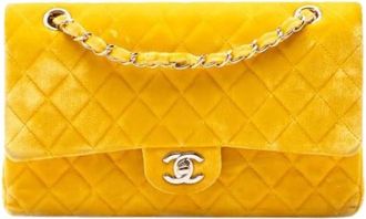 Chanel Pre-owned Double Flap Shoulder Bag - Dames - Vintage Schoudertas - Geel - ONE Size - Vintage