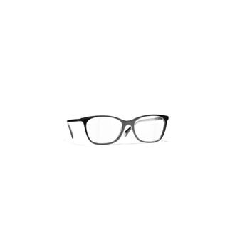 Chanel Glasses, female, Black, Size: 52 MM Optical Frame