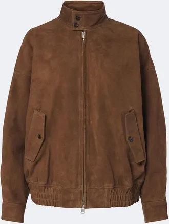 A Gold E Blair suede blouson jacket