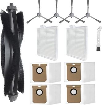 OEM Piezas De Repuesto Aplicables Para Eufy Clean L60, L60 Ses, L50, L50 Ses Accesorios, 1 Cepillo Giratorio, 4 Bolsas Para Polvo, 2 Filtros, 4 Cepillos L