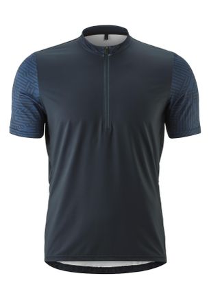 Gonso Radtrikot GONSO Adventure Jersey Halfzip M, Herren, Gr. XXL, blau (nachtblau), 88% Polyester (recycelt), 12% Elasthan, Rundhals, Trikots Radtrikot, He