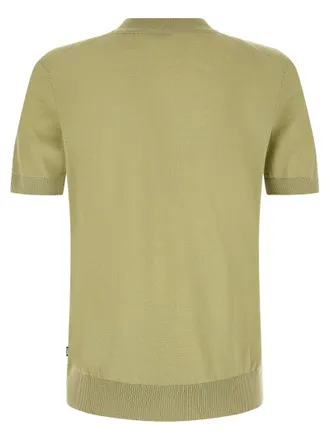 HUGO BOSS Extra-Fine Merino Wool T-shirt - sage green