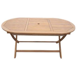 Gardenia Tavolo pieghevole in acacia 160x85x75 cm