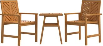vidaXL Juego De Muebles De Jard&iacute;n 3 Piezas Madera Maciza Acacia Vidaxl