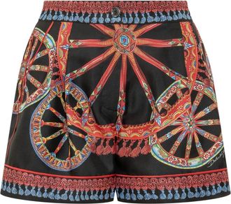 Dolce & Gabbana Korte Broeken, Dames, Veelkleurig, S, Leer, Shorts